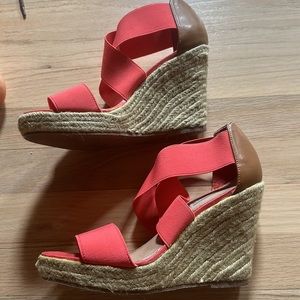 Steve Madden White Wedges P-Starla Coral